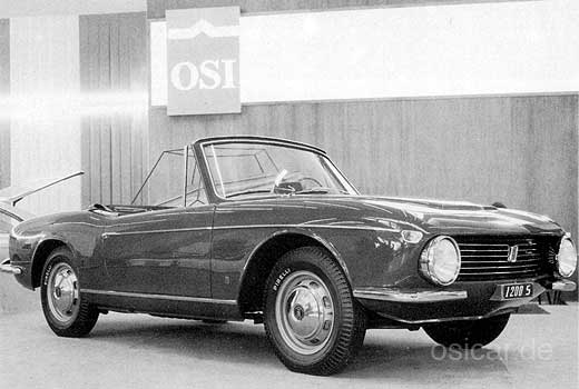 Prototyp, OSI 1200 S Spider - Salone dell'automobile di Torino 1963