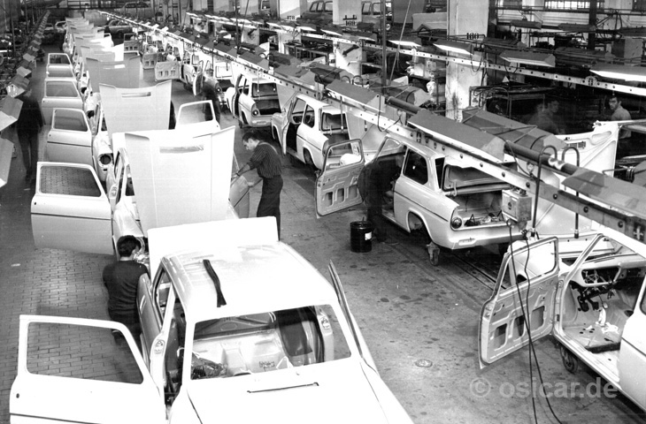 Produktion Ford Anglia Torino - OSI S.p.A. 1964
